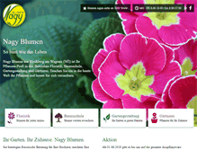 Tablet Screenshot of nagy-blumen.at